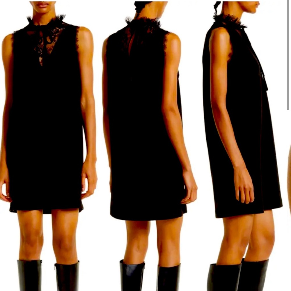 NWT Ted Baker Chharis Lace Neck Minidress “ still in stores 2023”.